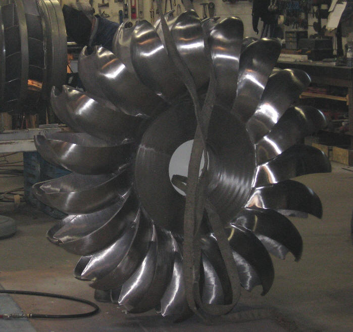 Castle Creek Pelton Hydro Turbine Runner