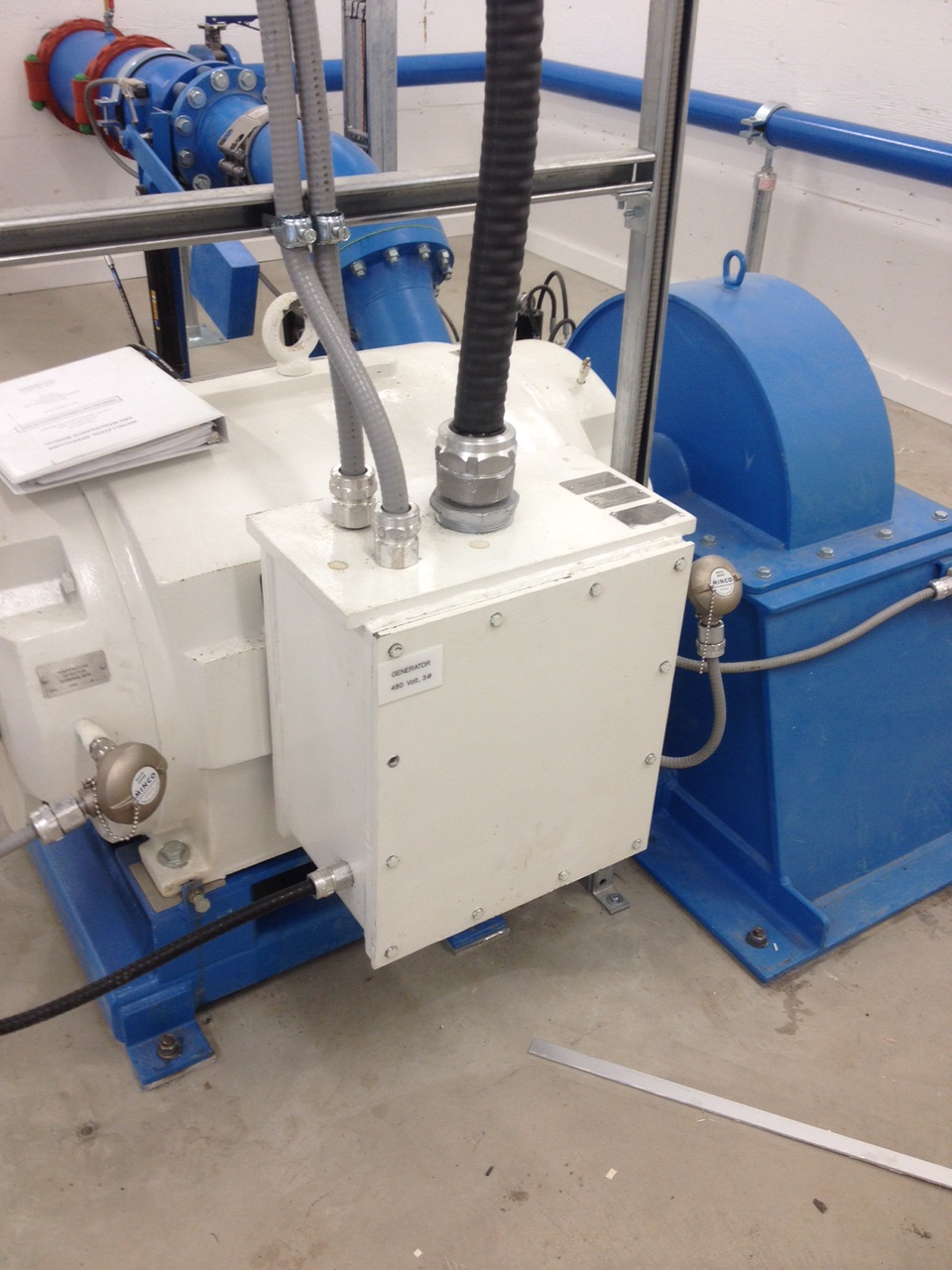 Installed Pelton Turbine-Generator