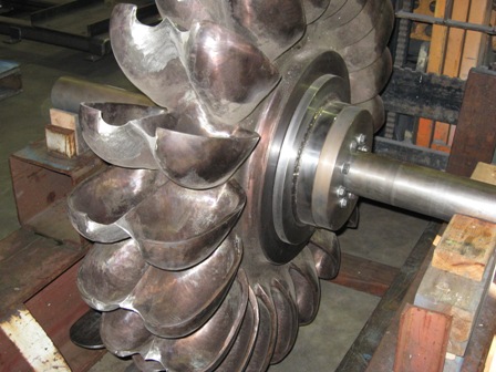 Repaired Pelton Turbine Runner