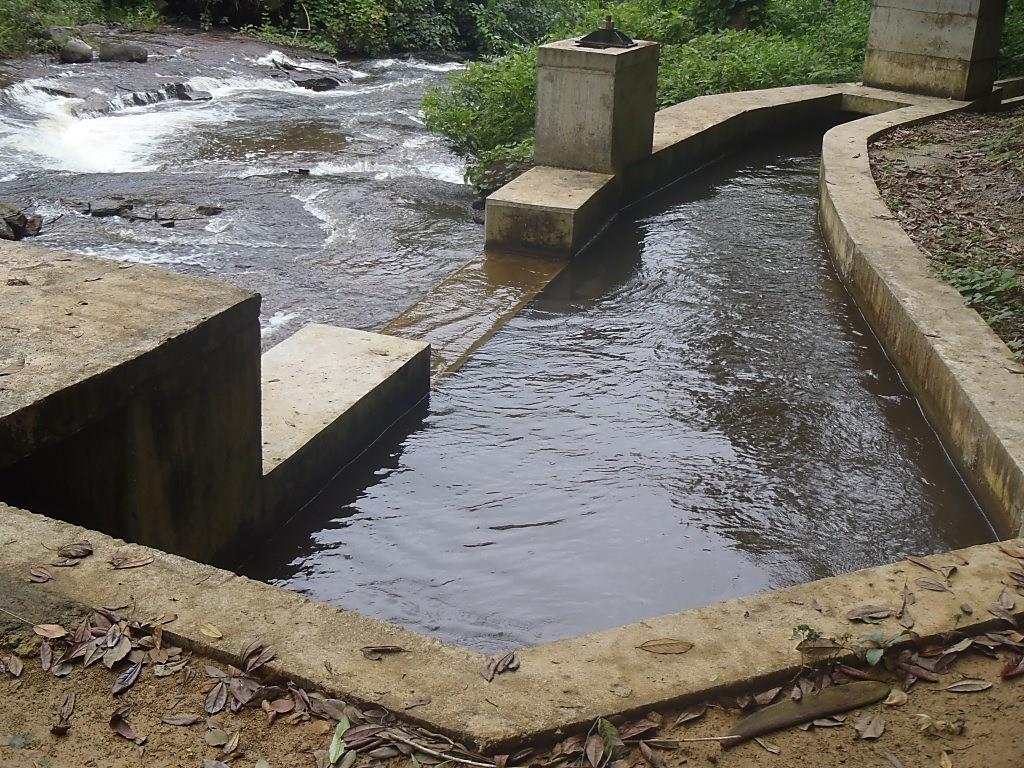 Turgo hydro turbine intake