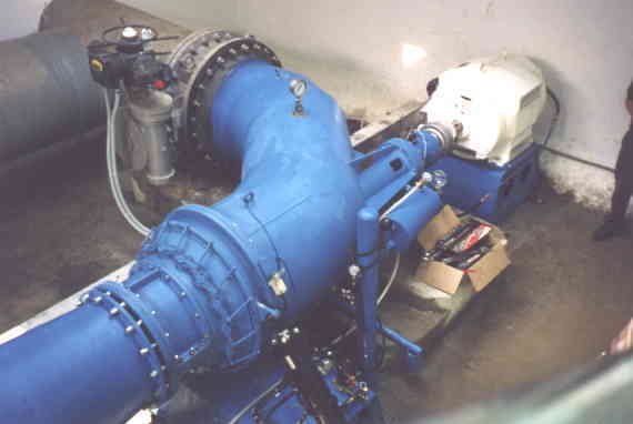 The 500 mm Propeller turbine at the Puan underground power house.